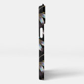 Nahtloses Muster mit goldenen Libellen iPhone Hülle (Rechte Seite)