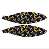 Nahtloses Muster mit goldenen Libellen Mini Basketball (Panele)