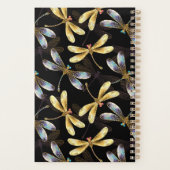 Nahtloses Muster mit goldenen Libellen Planer (Rückseite)