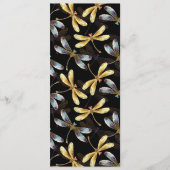 Nahtloses Muster mit goldenen Libellen Programm (Vorderseite)