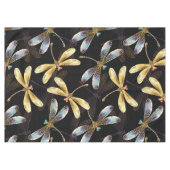 Nahtloses Muster mit goldenen Libellen Tischdecke (Vorderseite (Horizontal))
