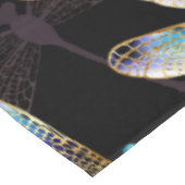 Nahtloses Muster mit goldenen Libellen Tischdecke (Schrägansicht)