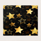 Nahtloses Muster mit goldenen Sternen (Außenseite Aufgefaltet)