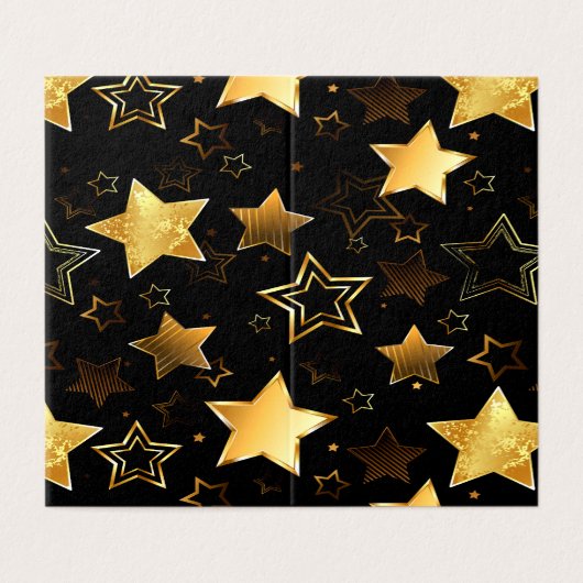 Nahtloses Muster mit goldenen Sternen (Außenseite Aufgefaltet)