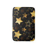 Nahtloses Muster mit goldenen Sternen Badematte (Vorderseite Vertikal)