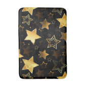 Nahtloses Muster mit goldenen Sternen Badematte (Vorderseite Vertikal)