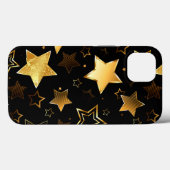 Nahtloses Muster mit goldenen Sternen Case-Mate iPhone Hülle (Rückseite (Horizontal))