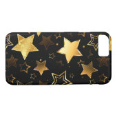 Nahtloses Muster mit goldenen Sternen Case-Mate iPhone Hülle (Rückseite (Horizontal))