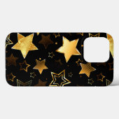 Nahtloses Muster mit goldenen Sternen Case-Mate iPhone Hülle (Rückseite (Horizontal))