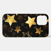 Nahtloses Muster mit goldenen Sternen Case-Mate iPhone Hülle (Rückseite (Horizontal))