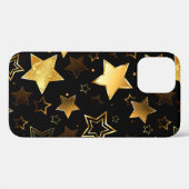 Nahtloses Muster mit goldenen Sternen Case-Mate iPhone Hülle (Rückseite (Horizontal))