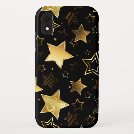 Nahtloses Muster mit goldenen Sternen Case-Mate iPhone Hülle (Rückseite)