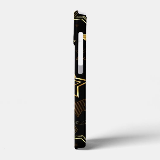 Nahtloses Muster mit goldenen Sternen Case-Mate iPhone Hülle (Rückseite / Links)