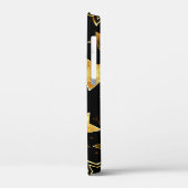 Nahtloses Muster mit goldenen Sternen Case-Mate iPhone Hülle (Rückseite / Links)