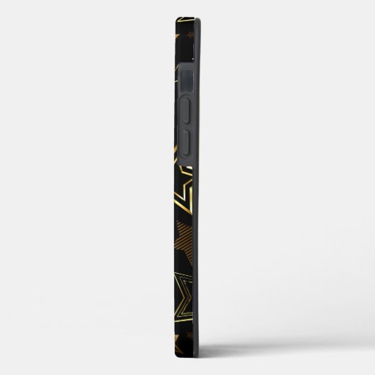 Nahtloses Muster mit goldenen Sternen Case-Mate iPhone Hülle (Rückseite / Links)