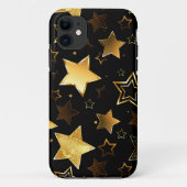Nahtloses Muster mit goldenen Sternen Case-Mate iPhone Hülle (Rückseite)