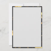 Nahtloses Muster mit goldenen Sternen Dankeskarte (Rückseite)