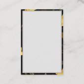 Nahtloses Muster mit goldenen Sternen Empfehlungskarte (Rückseite)