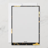 Nahtloses Muster mit goldenen Sternen Feiertagskarte (Rückseite)