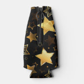 Nahtloses Muster mit goldenen Sternen Flaschenkühler (Rückseite)