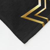Nahtloses Muster mit goldenen Sternen Fleecedecke (Ecke)