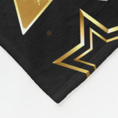 Nahtloses Muster mit goldenen Sternen Fleecedecke (Ecke)