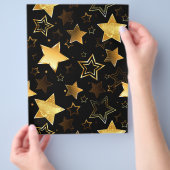 Nahtloses Muster mit goldenen Sternen Flyer (Hand)