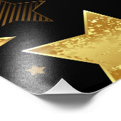 Nahtloses Muster mit goldenen Sternen Fotodruck (Ecke)