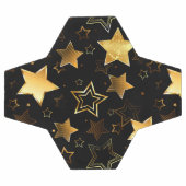 Nahtloses Muster mit goldenen Sternen Fußball (Flach)