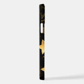 Nahtloses Muster mit goldenen Sternen iPhone Hülle (Rechte Seite)