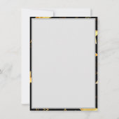 Nahtloses Muster mit goldenen Sternen Karte (Rückseite)