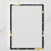 Nahtloses Muster mit goldenen Sternen Karte (Rückseite)