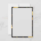 Nahtloses Muster mit goldenen Sternen Karte (Rückseite)