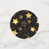 Nahtloses Muster mit goldenen Sternen Konfetti (Klein Vorderseite)