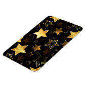 Nahtloses Muster mit goldenen Sternen Magnet (Linke Seite)