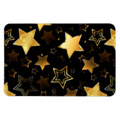 Nahtloses Muster mit goldenen Sternen Magnet (Horizontal)