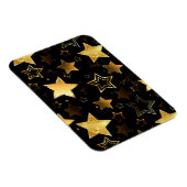 Nahtloses Muster mit goldenen Sternen Magnet (Rechte Seite)