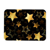 Nahtloses Muster mit goldenen Sternen Magnet (Horizontal)