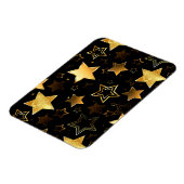 Nahtloses Muster mit goldenen Sternen Magnet (Linke Seite)