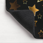 Nahtloses Muster mit goldenen Sternen Mousepad (Ecke)