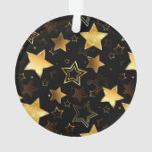 Nahtloses Muster mit goldenen Sternen Ornament (Rückseite)