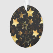 Nahtloses Muster mit goldenen Sternen Ornament (Vorderseite)