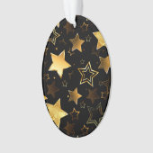 Nahtloses Muster mit goldenen Sternen Ornament (Vorderseite)