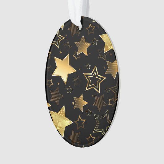 Nahtloses Muster mit goldenen Sternen Ornament (Vorderseite)
