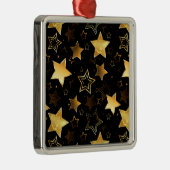 Nahtloses Muster mit goldenen Sternen Ornament Aus Metall (Rechts)