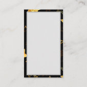 Nahtloses Muster mit goldenen Sternen Platzkarte (Rückseite)