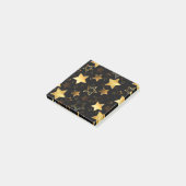 Nahtloses Muster mit goldenen Sternen Post-it Klebezettel (angewinkelt)