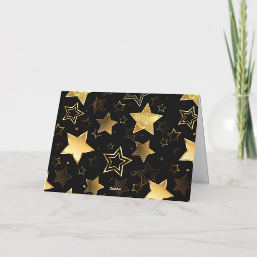 Nahtloses Muster mit goldenen Sternen Programm (Rückseite)