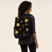 Nahtloses Muster mit goldenen Sternen Rucksack (Ausgewaschen)