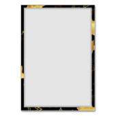 Nahtloses Muster mit goldenen Sternen Tischnummer (Rückseite)